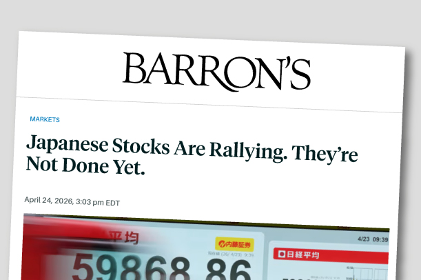 Barrons: Japanese Stockers are Rallying. They’re Not Done Yet.